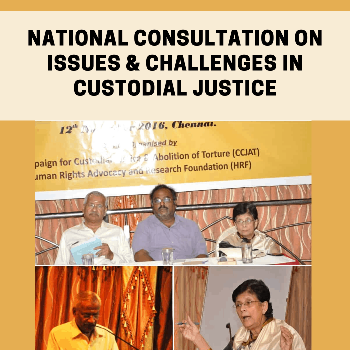 You are currently viewing National Consultation on issues & challenges in Custodial Justice